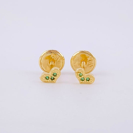 Topos Corazón 0.45g / in / 1.3mm Oro Amarillo 18K
