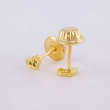 Topos Corazón 0.5g / in / 1.3mm Oro Amarillo 18K