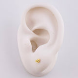 Topos Corazón 0.45g / in / 1.3mm Oro Amarillo 18K