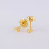Topos Corazón 0.5g / in / 1.3mm Oro Amarillo 18K