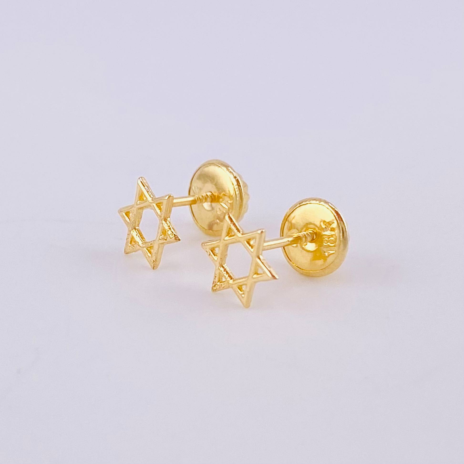 Topos Estrella De David 0.5g / in / 5.1mm Oro Amarillo 18K
