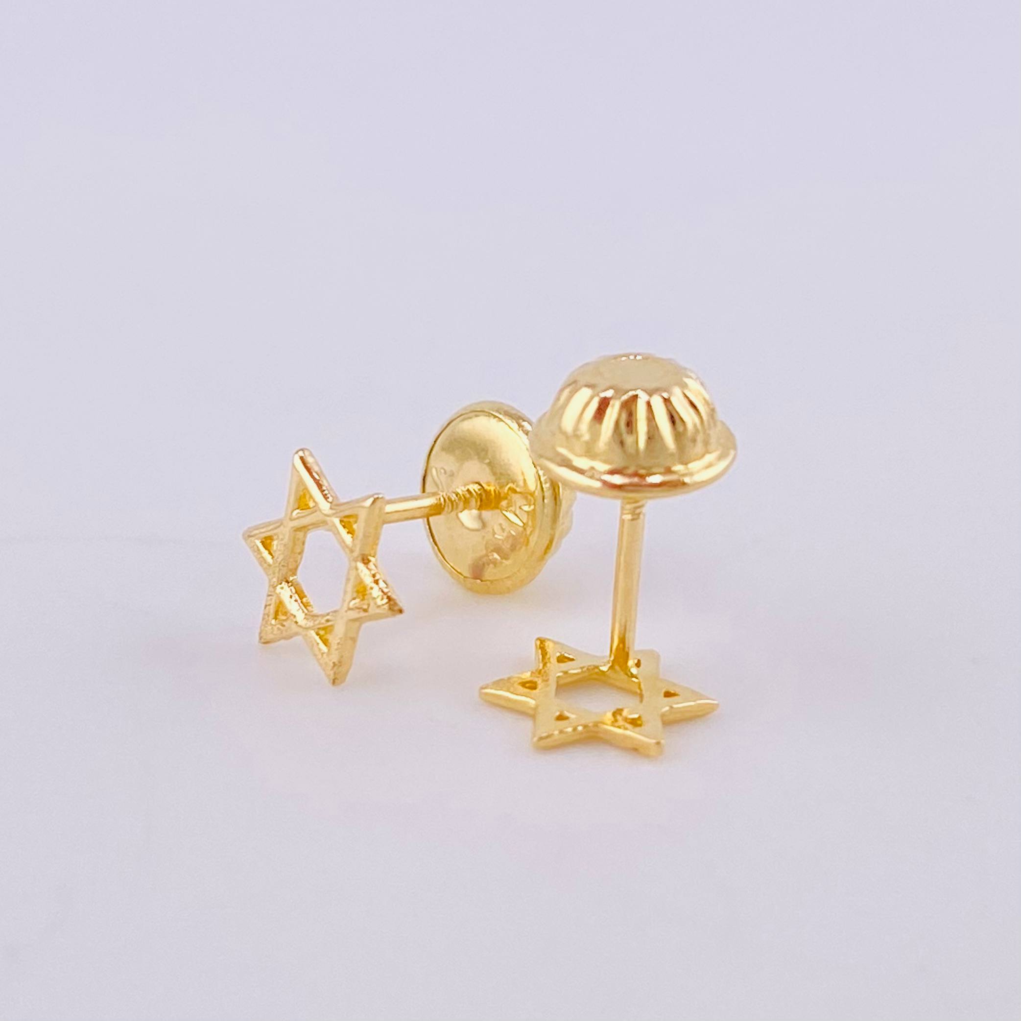 Topos Estrella De David 0.5g / in / 5.1mm Oro Amarillo 18K
