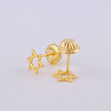 Topos Estrella De David 0.5g / in / 5.1mm Oro Amarillo 18K
