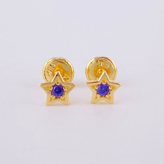 Topos Estrella 0.75g / in / 4.4mm Oro Amarillo 18K