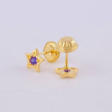 Topos Estrella 0.75g / in / 4.4mm Oro Amarillo 18K