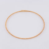 Pulso Aro Diamantado 2.75g / 7 in / 0.1mm Oro Rosa 18K