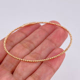 Pulso Aro Diamantado 2.75g / 7 in / 0.1mm Oro Rosa 18K