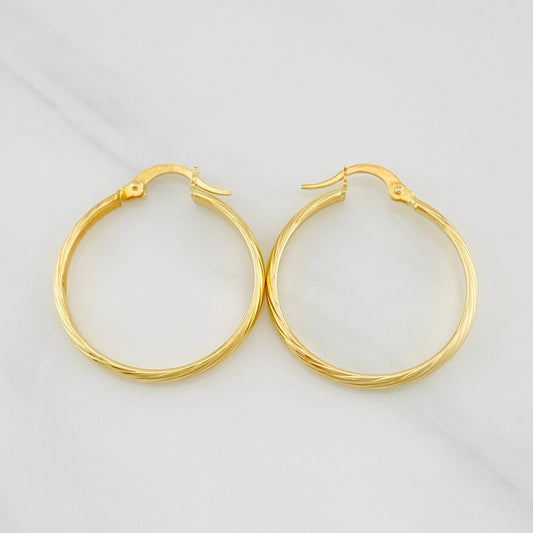 Candongas Ozy 1.8g / 2.7cm Oro Amarillo 18K