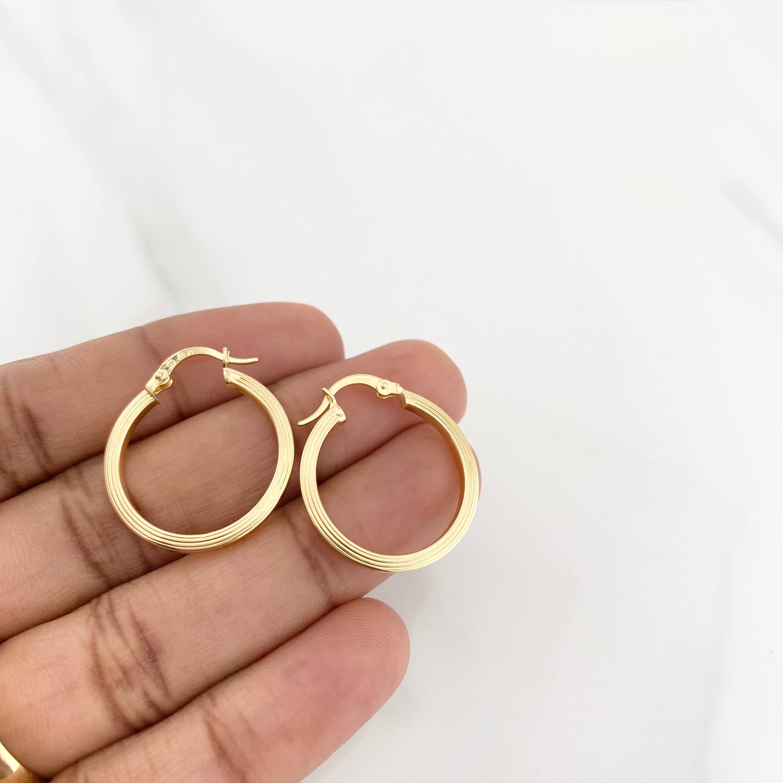 Candongas Andy 1.65g / 2.5cm Oro Amarillo 18K