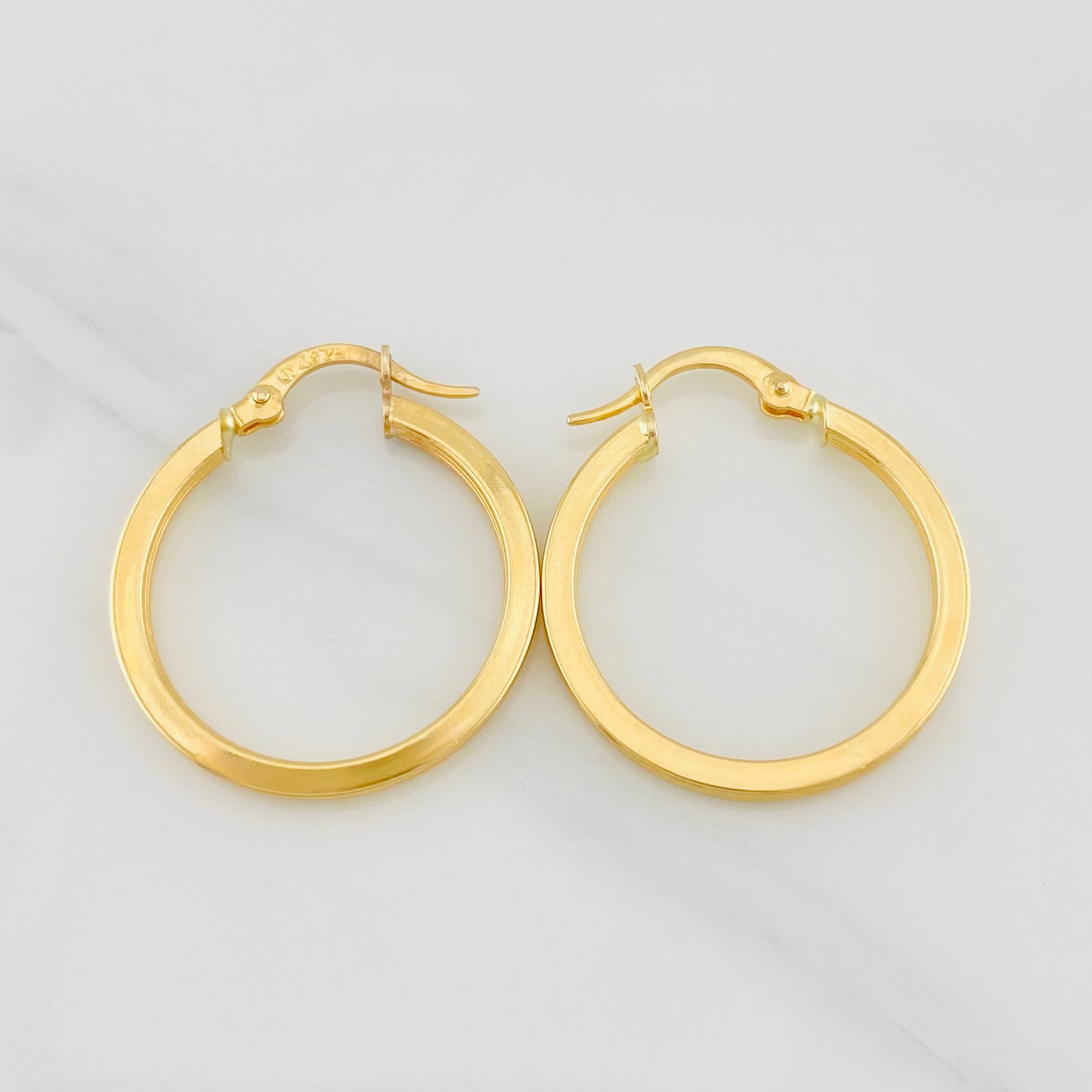 Candongas Andy 1.8g / 2.5cm Oro Amarillo 18K