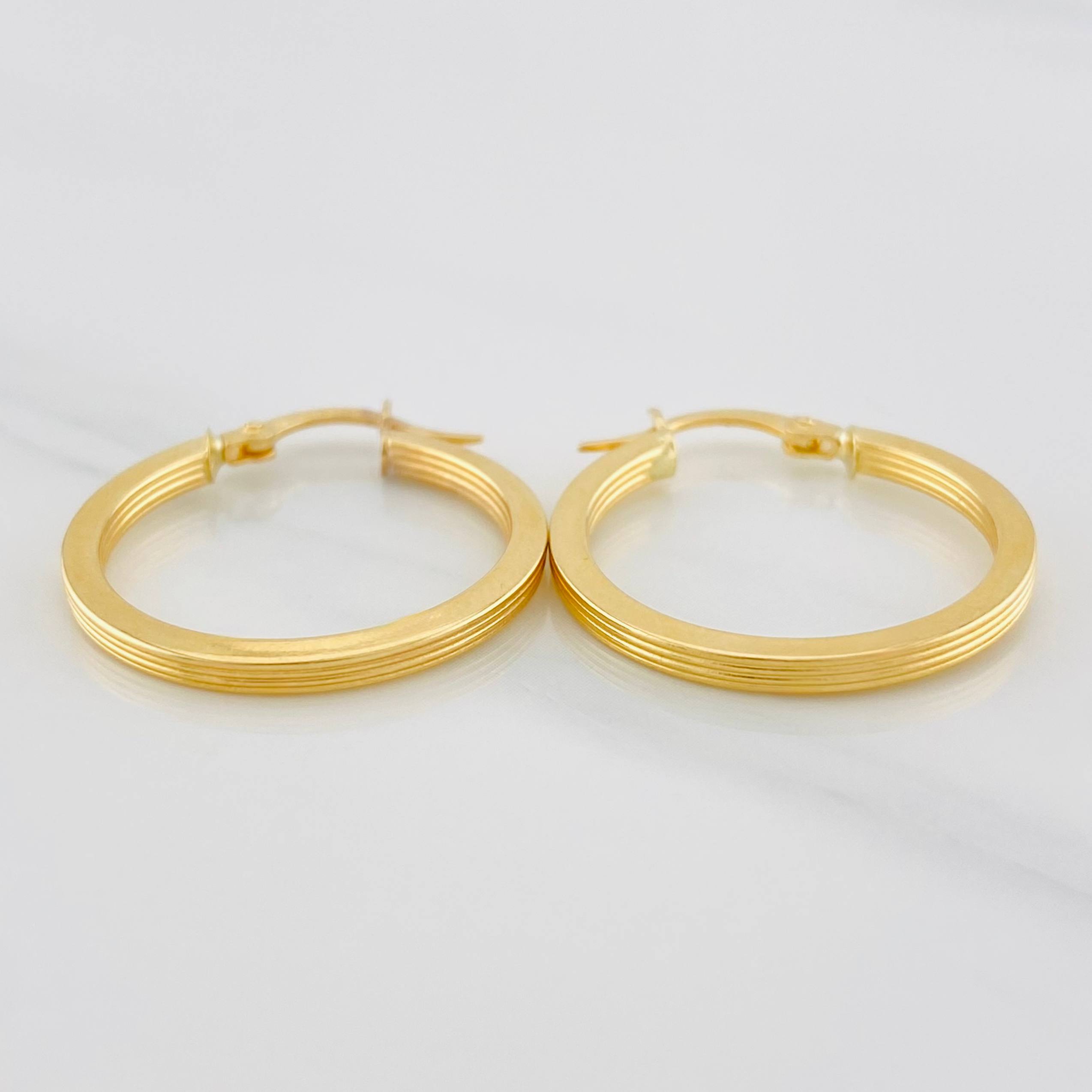 Candongas Andy 1.8g / 2.5cm Oro Amarillo 18K