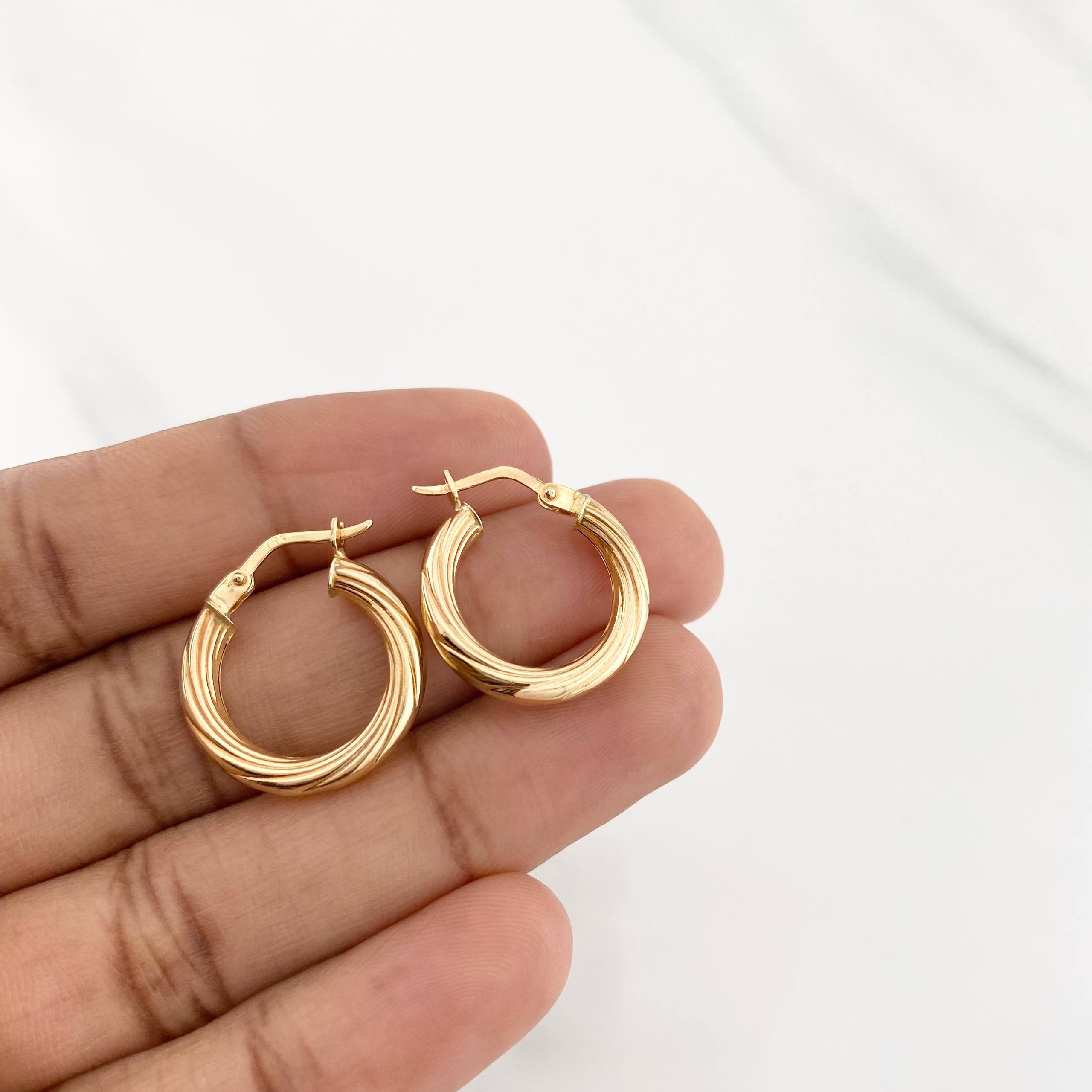 Candongas Mary 1.9g / 2cm Oro Amarillo 18K