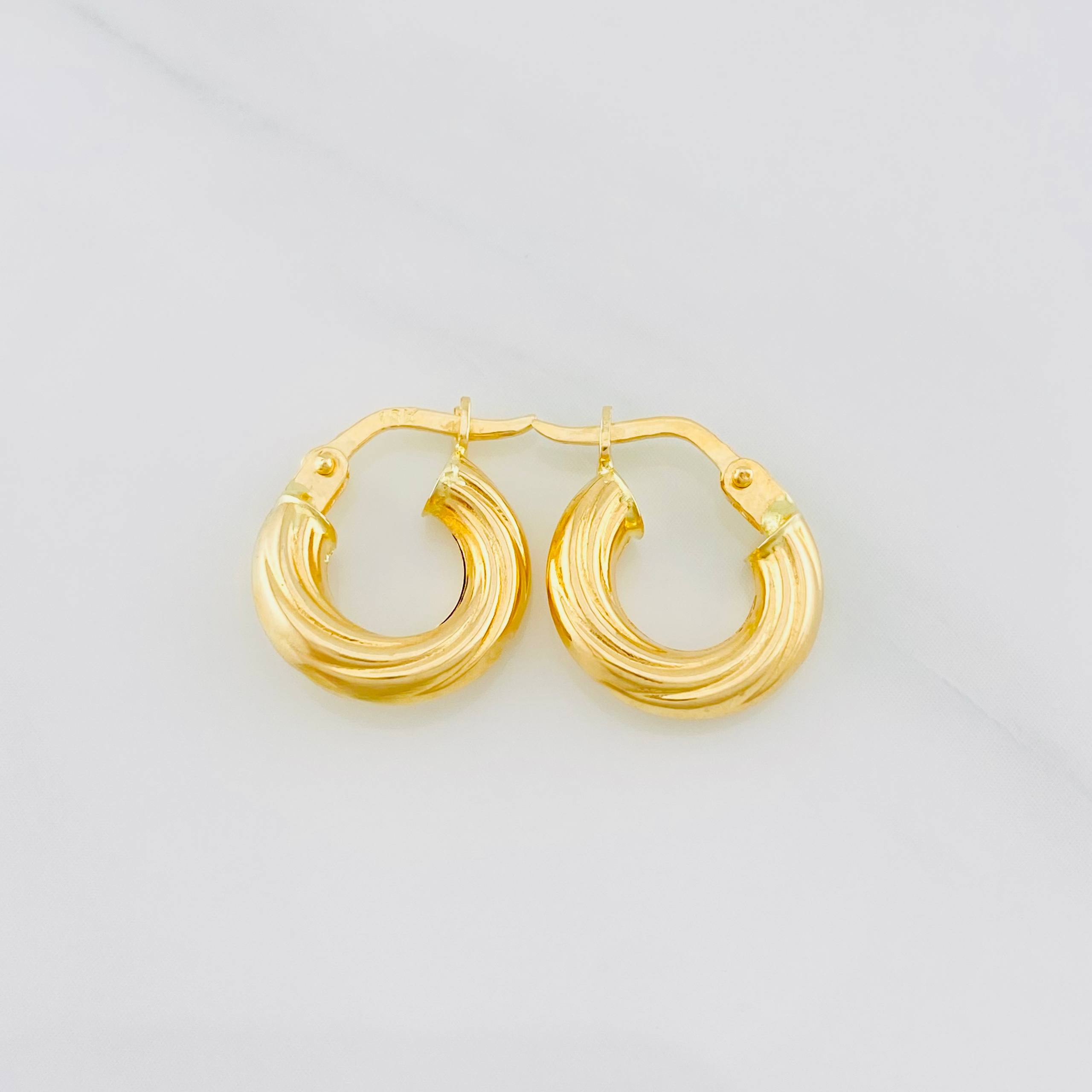 Candongas Mary 1.3g / 1.4cm Oro Amarillo 18K