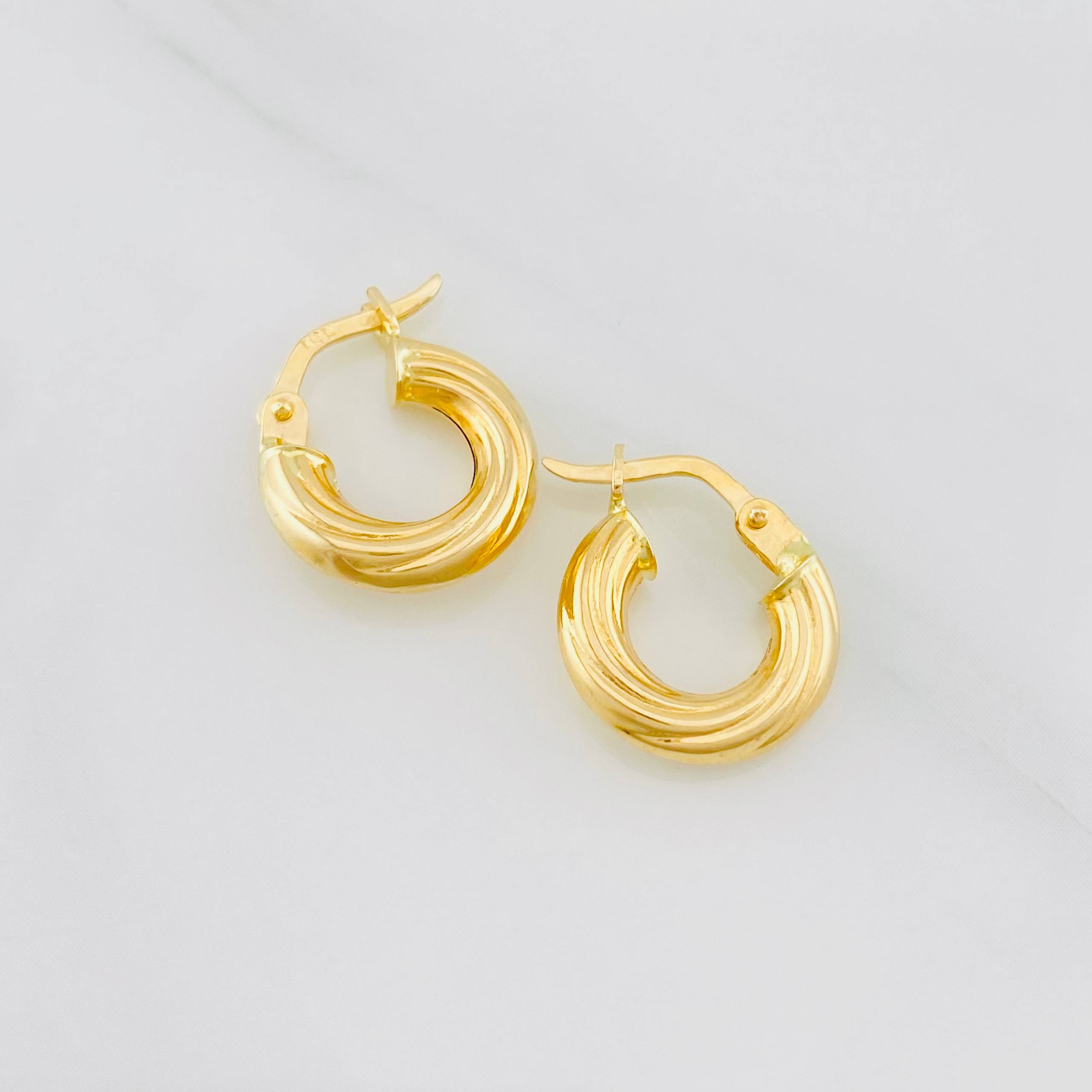 Candongas Mary 1.3g / 1.4cm Oro Amarillo 18K