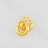 Candongas Mary 1.3g / 1.4cm Oro Amarillo 18K