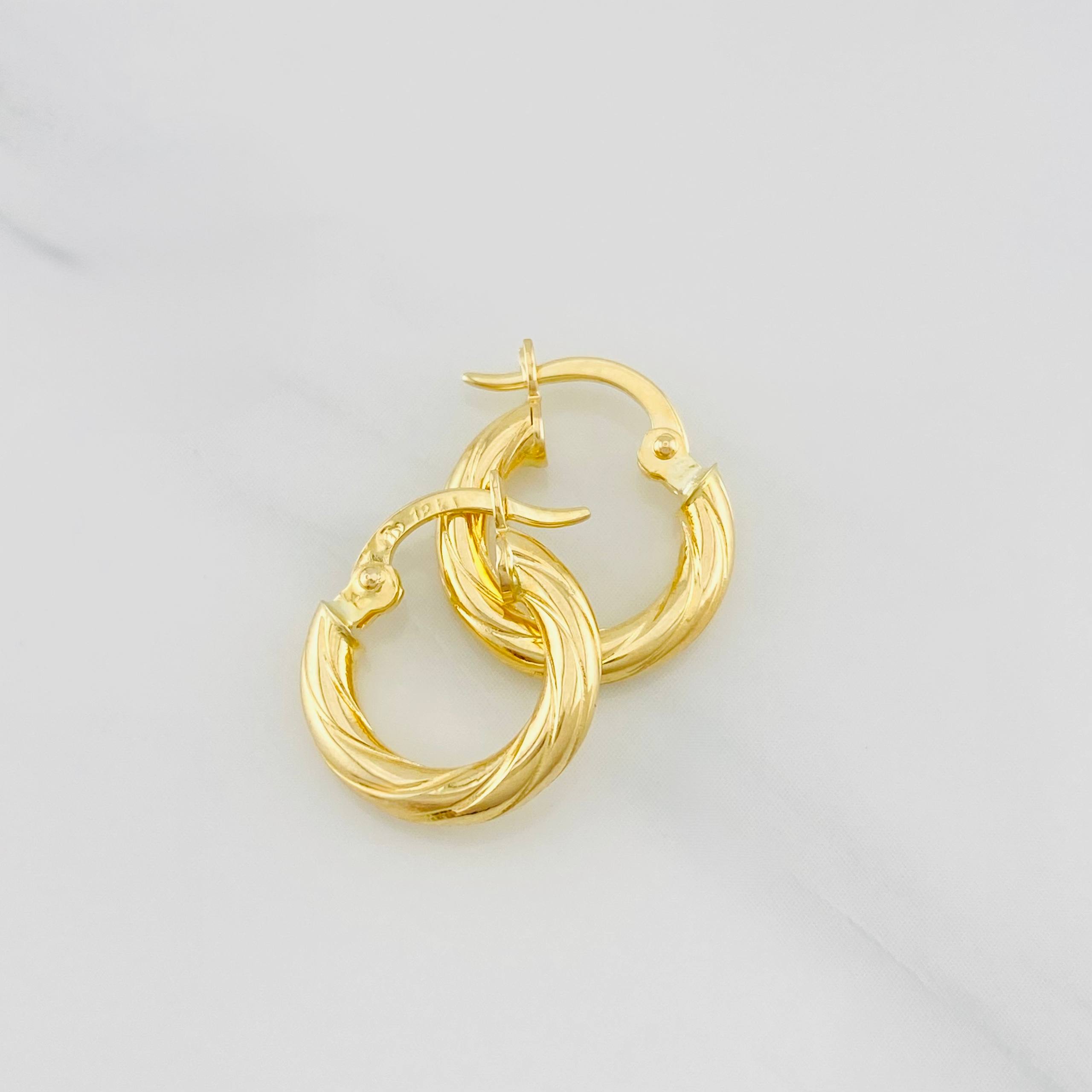 Candongas Mary 1.3g / 1.5cm Oro Amarillo 18K