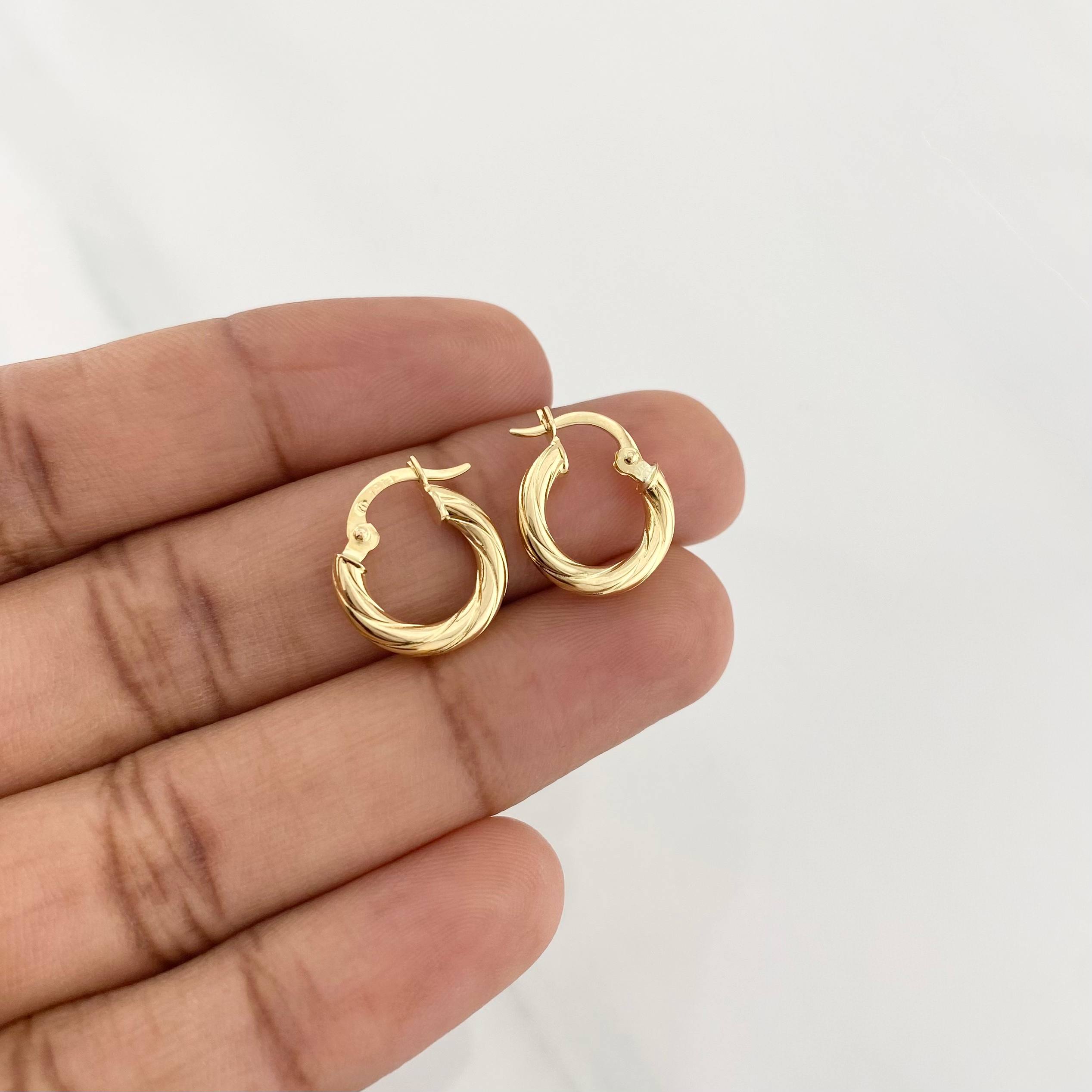 Candongas Mary 1.3g / 1.5cm Oro Amarillo 18K