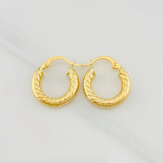 Candongas Niky 1.9g / 1.8cm Oro Amarillo 18K