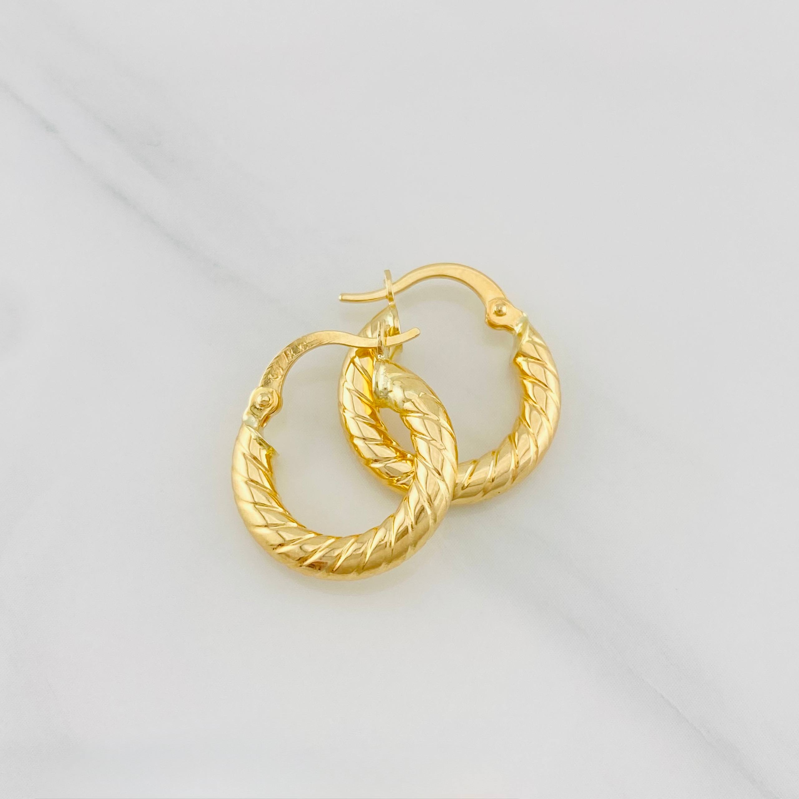 Candongas Niky 1.9g / 1.8cm Oro Amarillo 18K