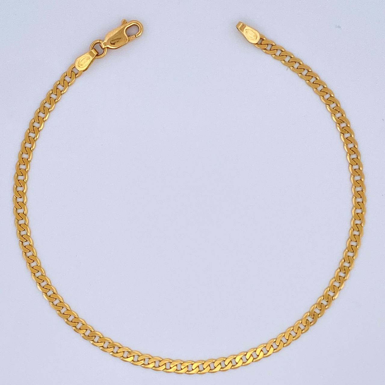 Pulso Cuabano 3.45gr / 21.7cm / 2.7mm Oro Amarillo +1 18K &