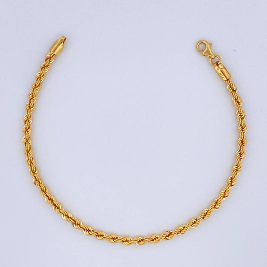 Pulso Lazo 2.9gr / 19cm / 2.8mm Oro Amarillo +3 18K &