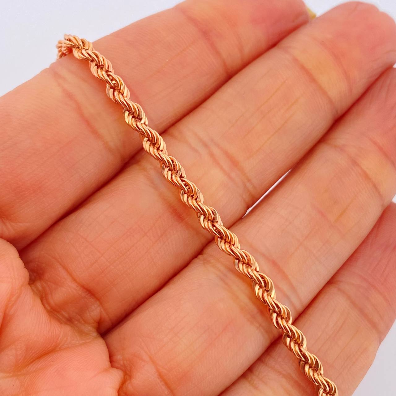 Pulso Lazo 2.8gr / 19cm / 3mm Oro Rosa +3 18K &