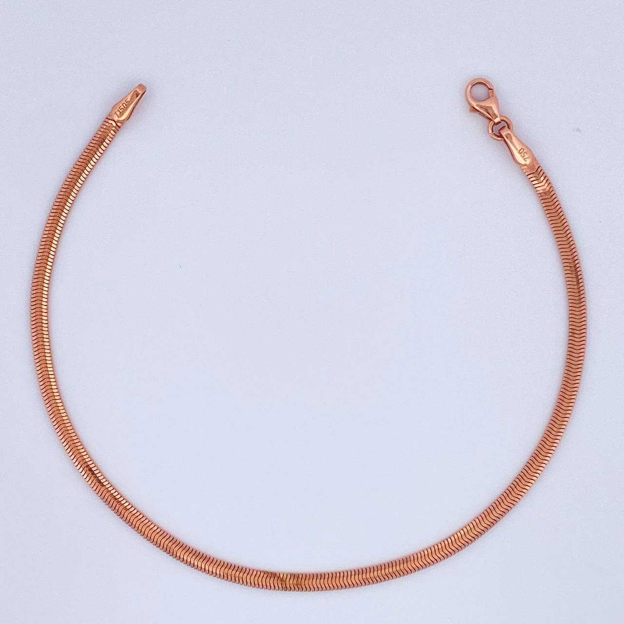 Pulso Serpiente 3.2gr / 17.6cm / 2mm Oro Amarillo +3 18K &