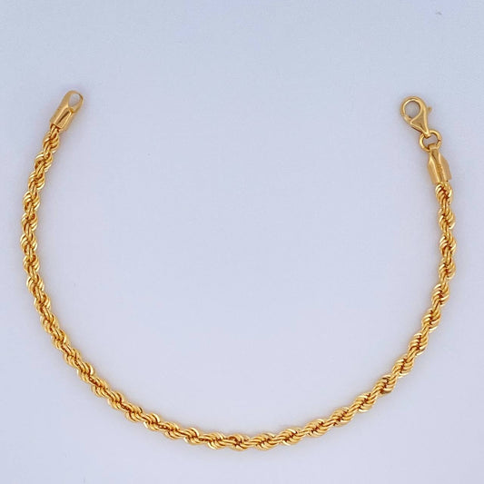 Pulso Lazo 2.7gr / 17.3cm / 2.8mm Oro Amarillo +3 18K &