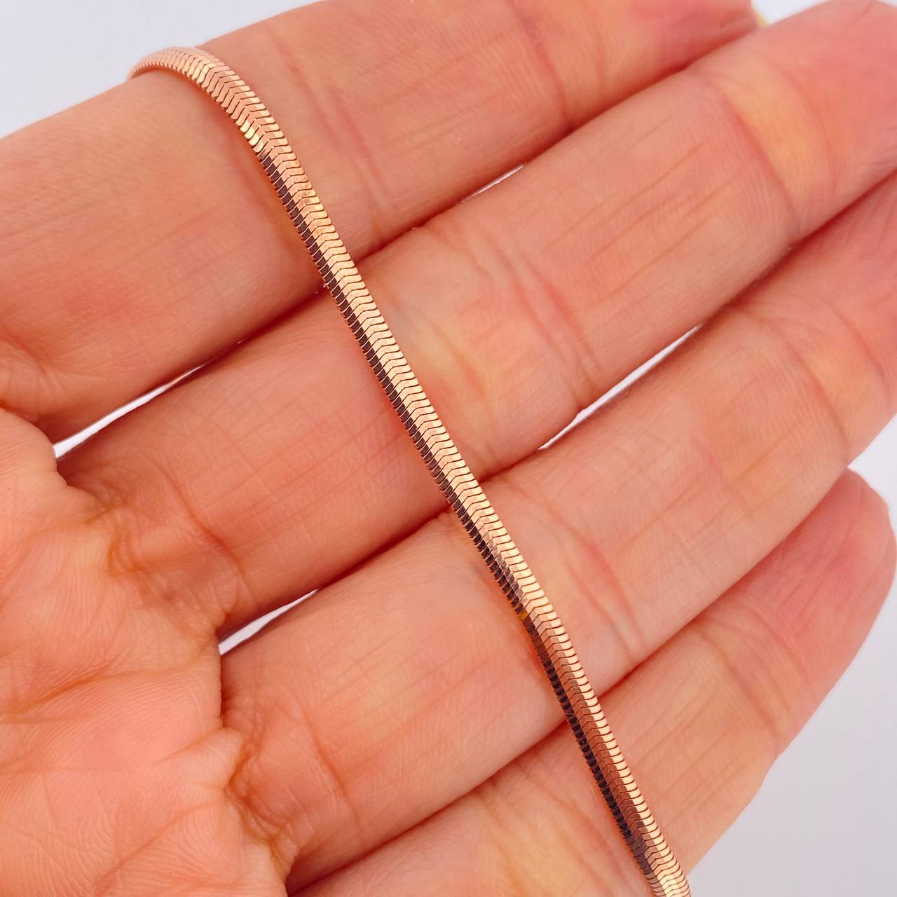 Pulso Serpiente 3.2gr / 17.6cm / 2mm Oro Amarillo +3 18K &