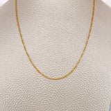 Cadena Figaro 1.1gr / 50cm / 1.1mm Oro Amarillo +1 18K &