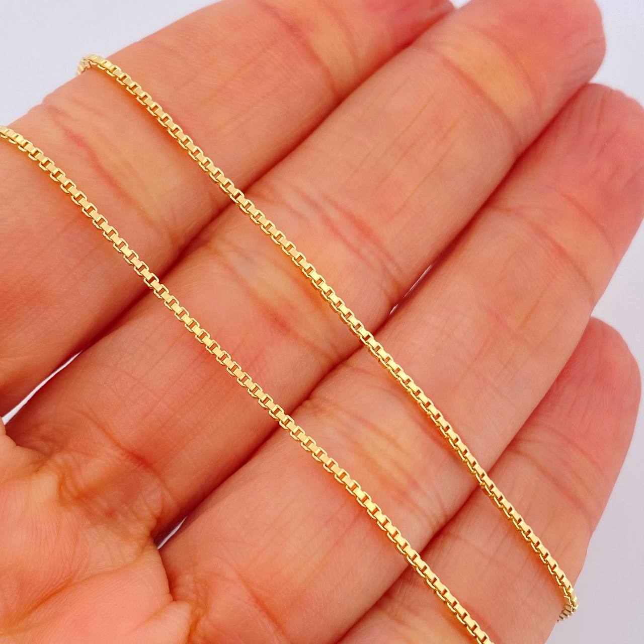 Cadena Veneciana 3.6gr / 45.4cm / 1mm Oro Amarillo +3 18K &