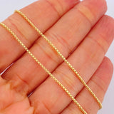 Cadena Veneciana 3.6gr / 45.4cm / 1mm Oro Amarillo +3 18K &