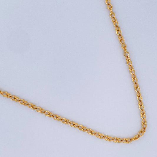 Cadena Roll-On 4.05gr / 50.4cm / 3mm Oro Amarillo +3 18K &