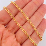 Cadena Roll-On 4.05gr / 50.4cm / 3mm Oro Amarillo +3 18K &