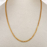 Cadena Veneciana 15.1gr / 60cm / 1.9mm Dos Oros Amarillo Blanco +3 18K &