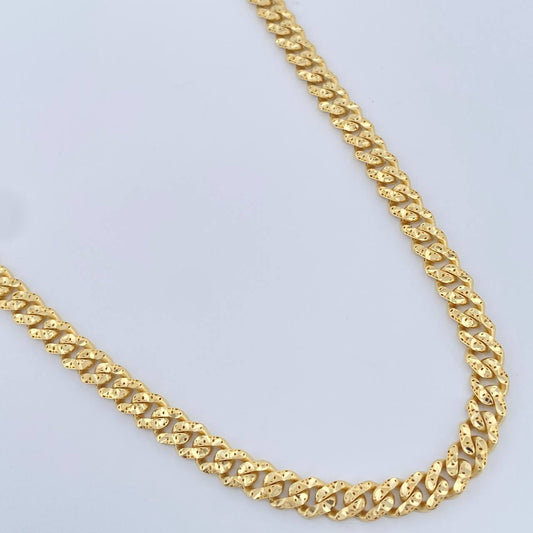 Cadena Cubano Monaco 19.15gr / 61cm / 4.7mm Oro Amarillo +4 18K &