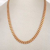 Cadena Cubano Monaco 19.05gr / 61cm / 4.8mm Oro Rosa +4 18K &