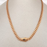 Cadena Cubano Monaco 19.05gr / 61cm / 4.8mm Oro Rosa +4 18K &