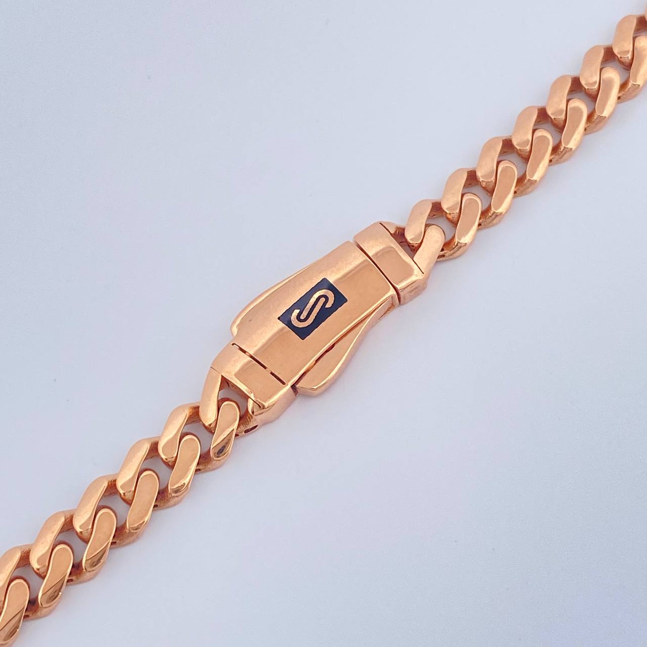 Cadena Cubano Monaco 19.05gr / 61cm / 4.8mm Oro Rosa +4 18K &