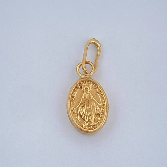 Dije Vigen Milagrosa 0.3gr / 1.5cm / Oro Amarillo 18K &