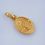 Dije Vigen Milagrosa 0.4gr / 1.5cm / Oro Amarillo 18K &