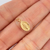 Dije Vigen Milagrosa 0.4gr / 1.5cm / Oro Amarillo 18K &