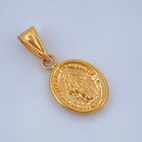 Dije Vigen Milagrosa 0.75gr / 2cm / Oro Amarillo 18K &