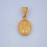 Dije Vigen Milagrosa 0.75gr / 2cm / Oro Amarillo 18K &