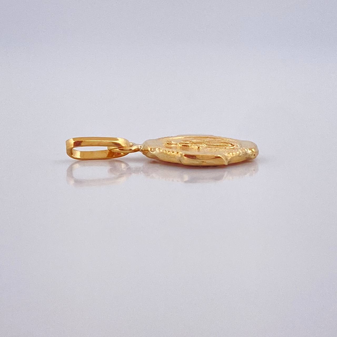 Dije Virgen Milagrosa 0.35gr / 1.5cm / Troquelado Oro Amarillo &