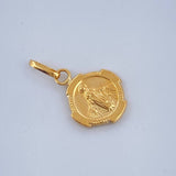 Dije Virgen Milagrosa 0.35gr / 1.5cm / Troquelado Oro Amarillo &