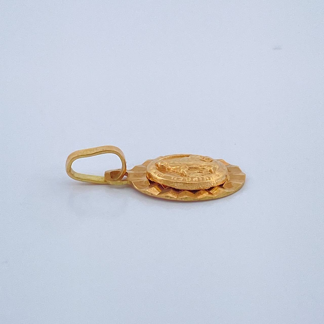 Dije Vigen Milagrosa 0.9gr / 1.8cm / Oro Amarillo 18K &