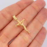 Dije Cruz Cristo 1.1gr / 2.8cm / Oro Amarillo 18K &