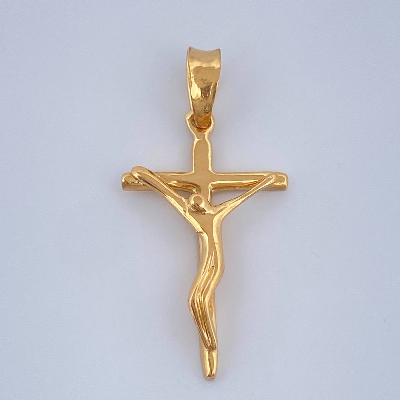 Dije Cruz Cristo 1.1gr / 2.8cm / Oro Amarillo 18K &