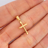 Dije Cruz 0.4gr / 2.4cm / Oro Amarillo 18K &